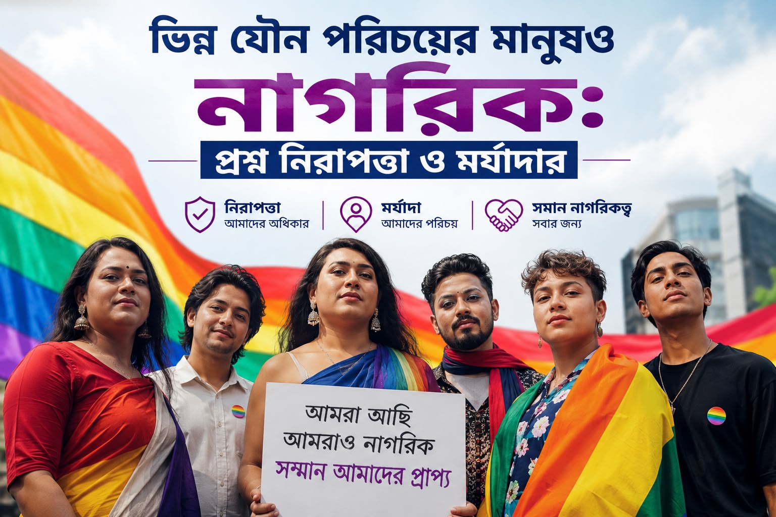 ভিন্ন যৌন পরিচয়ের মানুষও নাগরিক: প্রশ্ন নিরাপত্তা ও মর্যাদার