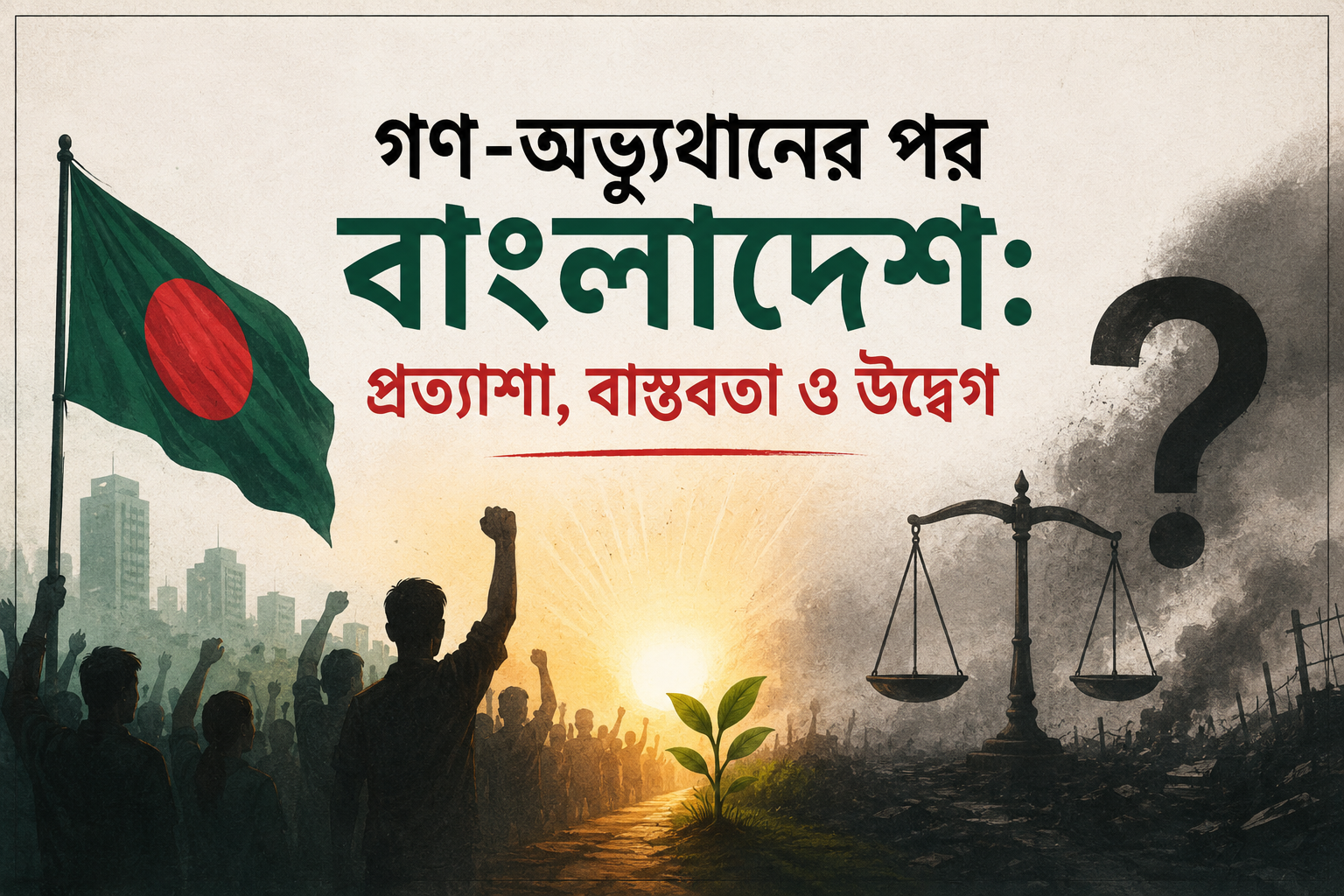 গণ-অভ্যুত্থানের পর বাংলাদেশ: প্রত্যাশা, বাস্তবতা ও উদ্বেগ