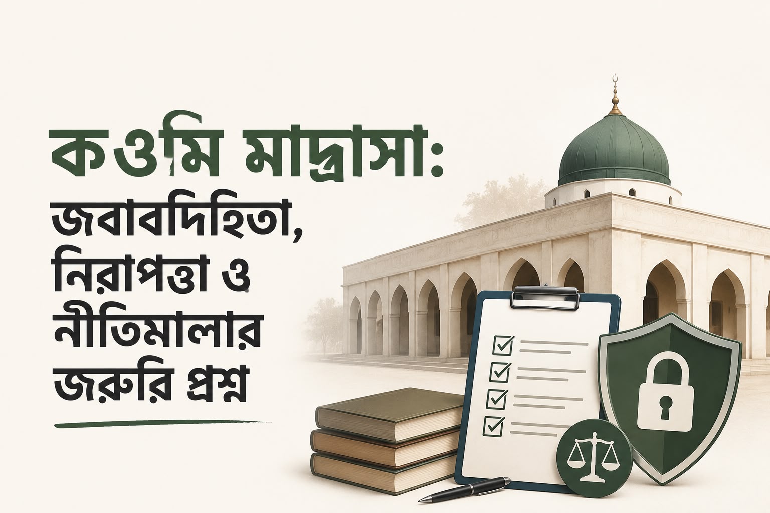 কওমি মাদ্রাসা: জবাবদিহিতা, নিরাপত্তা ও নীতিমালার জরুরি প্রশ্ন
