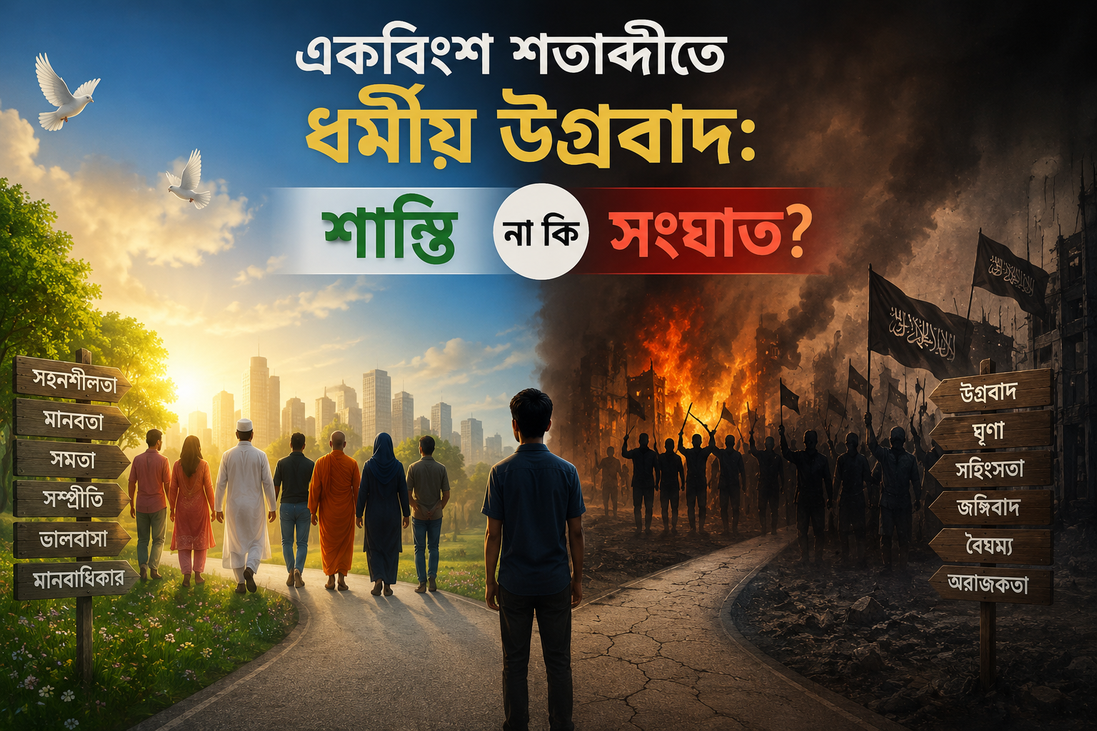 একবিংশ শতাব্দীতে ধর্মীয় উগ্রবাদ: শান্তি নাকি সংঘাত?